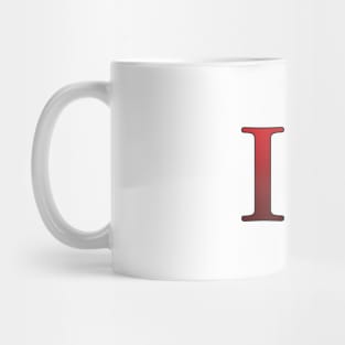 Red Roman Numeral 3 III Mug